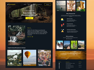 Travel Guide branding typography ux website