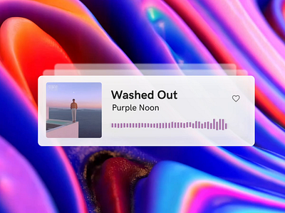 Music Stream User Interface after effects app design glass music ui ui design user interface