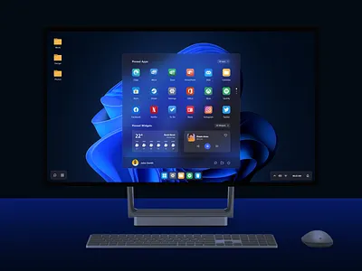 Windows 11 Concept (Start menu) concept desktop macos os web windows