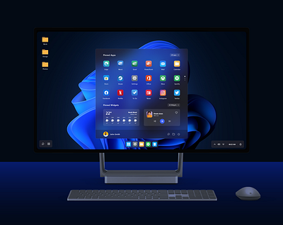 Windows 11 Concept (Start menu) concept desktop macos os web windows