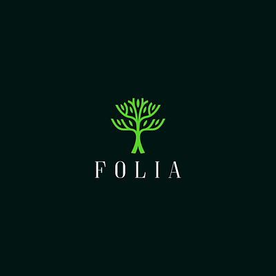 Folia branding design graphic design logo motion graphics
