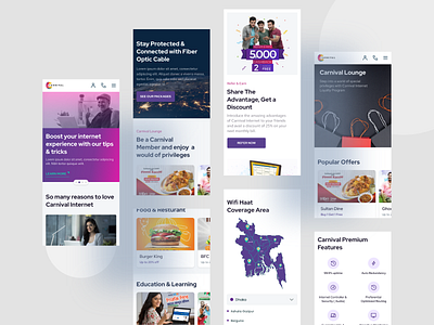 Carnival Internet Best Internet Service Provider In Bangladesh branding graphic design ux