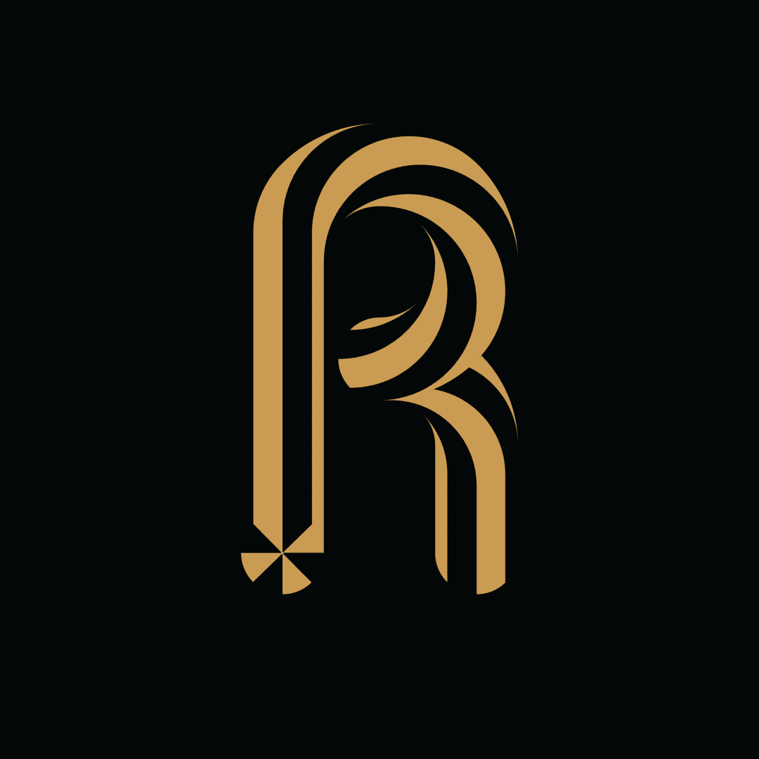 R logo, logo design inspired by R, illustrator, R golden logo. adobe illustrator circle logo elegant logo golden logo graphic design graphic designer logo vector