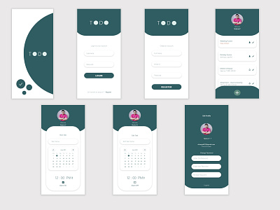 TODO APP UI Design adobexd app artist creativeui design graphic design icon mobile ui mobileapps sigma todoapp userinteface ux