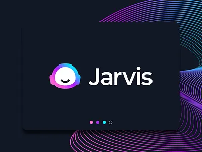 Jarvis | Final Logo ai artificial intelligence branding content digital identity branding logo design logo design branding marketing pattern robot saas tech wave writing