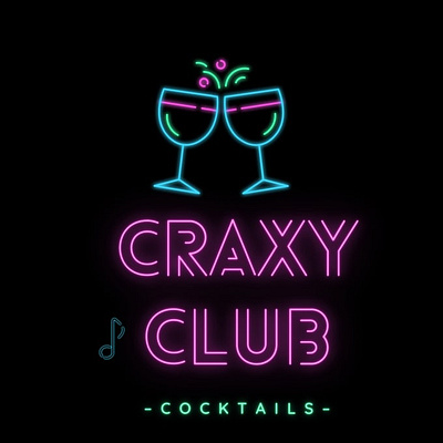 Neon Logos 3d animation branding graphic design logo