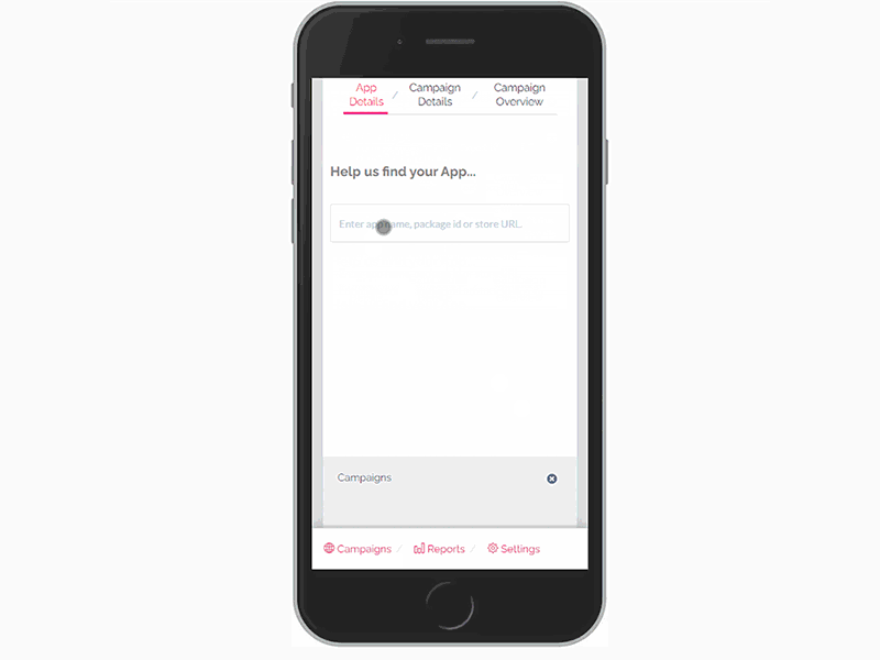 DSP mobile view / Android App android data table mobile saas
