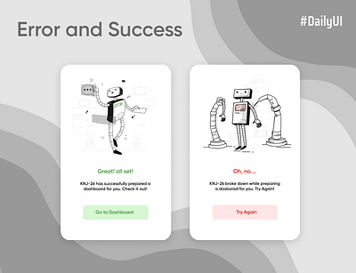 Error and Success Message UI- Flash Message design illustration illustrations ui uiux