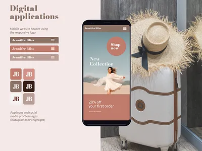 Responsive Logo Design app branding design design art fashion app fashion logo identity landing logo logo app mobile app redesign responsive responsive logo responsive web design shop typography ui visual design visuals