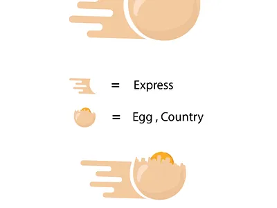 Egg Express Logo Design 3d animation art branding clean design free logo design templates free logo maker graphic design illustration logo motion graphics vector