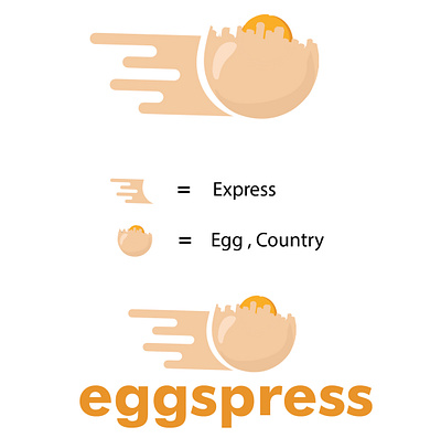 Egg Express Logo Design 3d animation art branding clean design free logo design templates free logo maker graphic design illustration logo motion graphics vector