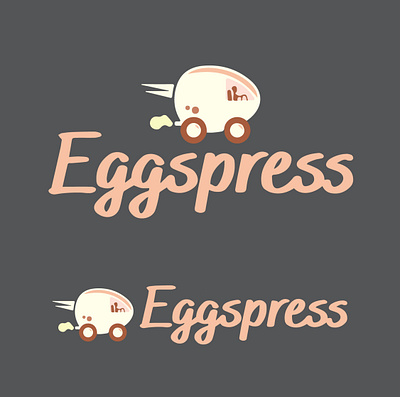 Egg Express Logo Design 3d animation art branding clean design free logo design templates free logo maker graphic design illustration logo motion graphics vector