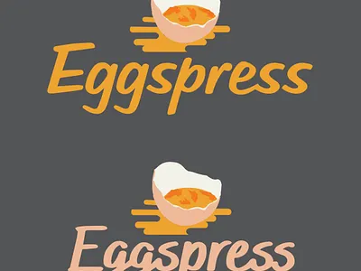 Egg Express Logo Design 3d animation art branding clean design free logo design templates free logo maker graphic design illustration logo motion graphics vector