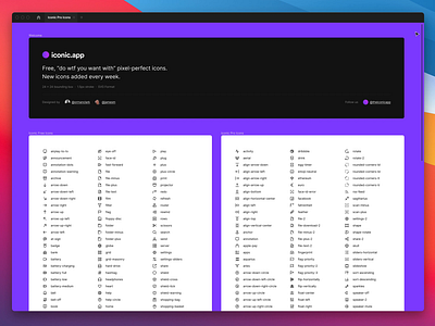 Iconic Pro ⚡️ app clean clean design clean ui figma free freebie icon icon design icon set iconic iconography icons icons design icons pack iconset