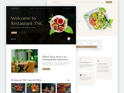 Restaurant TNC - Food & Drink Website Template asian fusion bar cafe chinese design food restaurant seafood webflow webflow template