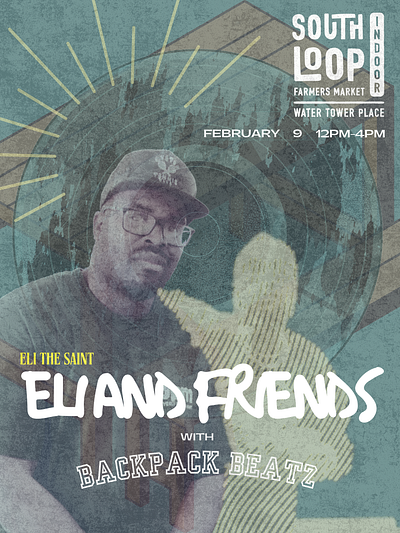 Eli and Friends DJ Event Flyer branding event flyer graphic design music photoshop poster social media vector