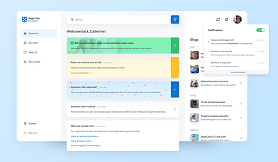 Aegis One Insurance dashboard branding claim dashboard design insurance landing logo typography ui uidesign ux