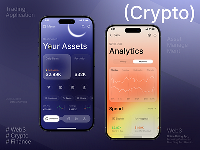 Crypto Asset Management App banking mobile app binance blockchain blockchain app coinbase crypto crypto swap crypto swap design cryptocurrency cryptocurrency app cryptocurrency design app exchange fintech ico mobile mobile finance payment system startup swap ui