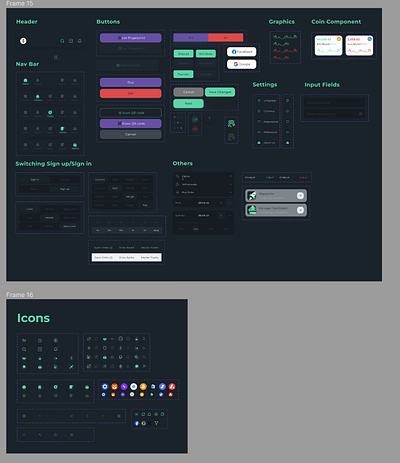 Component Frame components design figma graphic design