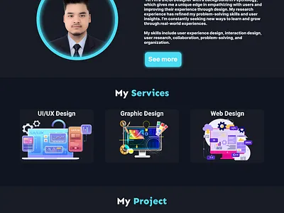 My Portfolio Link:https://www.figma.com/proto/fAztTGJPn81eWwnQM design parsonal portfolio prototype ui web