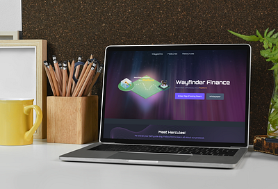 Wayfinder Finance Live Landing Page app branding design graphic design illustration logo typography ui ux vector