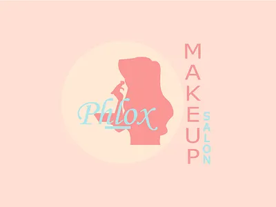 Phlox Makeup Salon Logo brand logo branding business logo design elegant logo flat flat design flat logo graphic design illustration logo makeup logo makeup salon