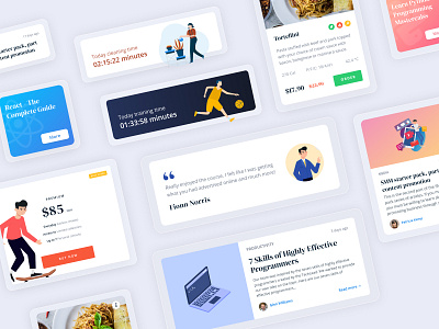 Card Elements card ui dashboard elements figma ui ux