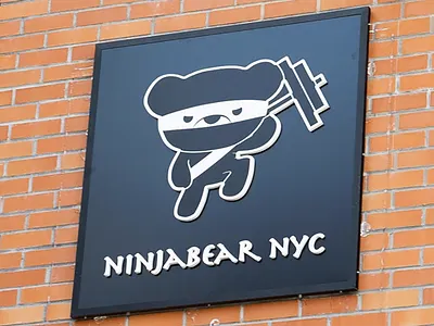 NinjaBear NYC Brand Identity animation athlete bear branding graphic design gym health logo motion graphics