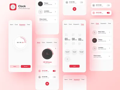 Mobile Clock App - SADEKHR alarm app alarm app ui alarm app ui inspiration clock app ui clock app ui inspiration coloros app ui inspiration mobile ui oppo app ui oppo clock app sadekhr sadekhr5 stop watch ui stopwatch app ui stopwatch app ui inspiration timer app ui timer ui