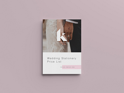 KS Designs Wedding Stationery Pricing Booklet booklet design branding catelogue design graphic design logo pricing booklet typography