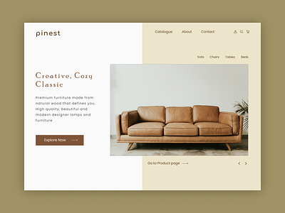 Daily UI 003 - Landing Page daily ui 003 dailyui dailyui 003 dailyuichallenge furniture furniture website homepage landing page landingpage landingpagedesign web design website