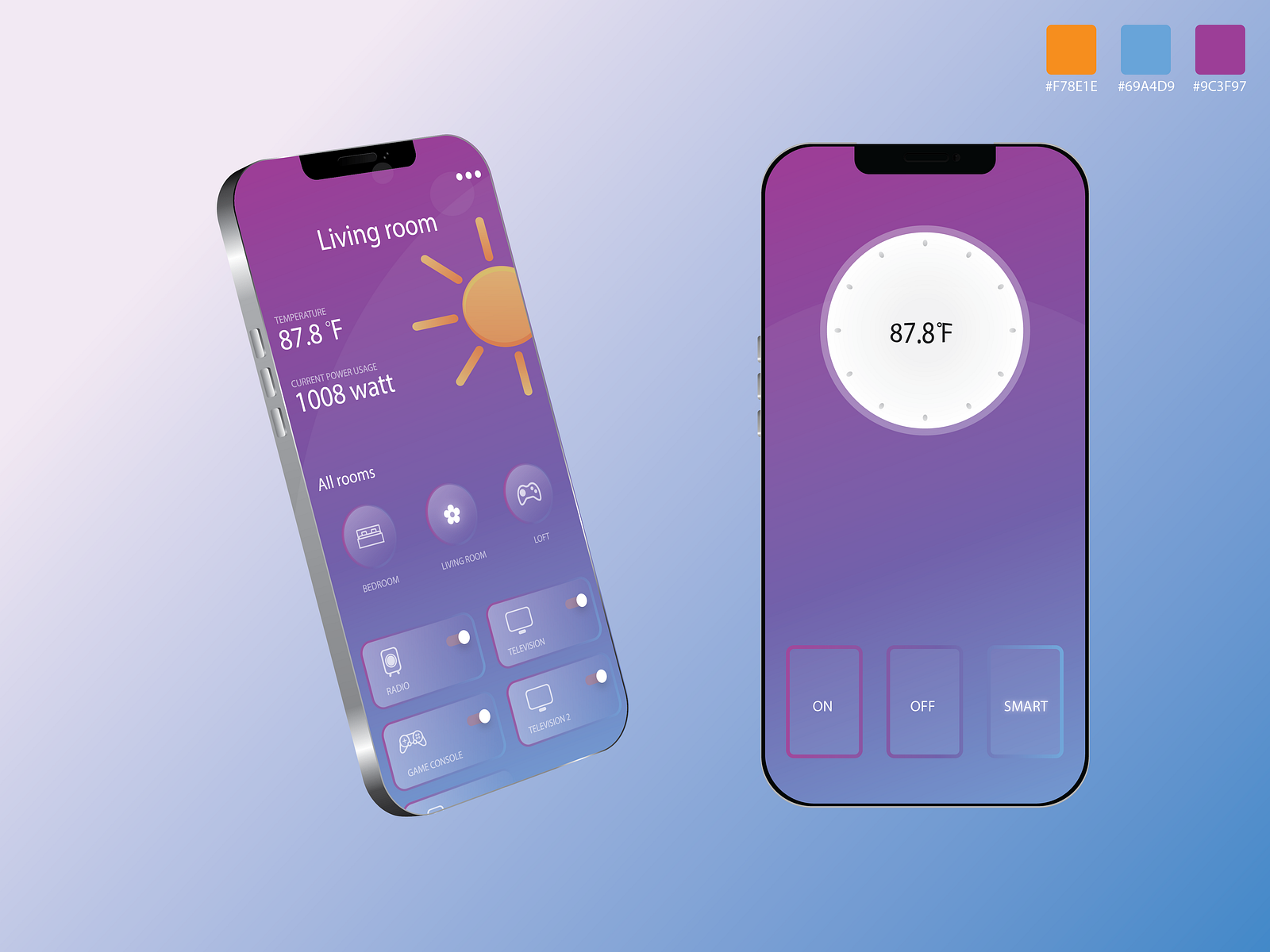 Mobile app for power control by Digital on Dribbble