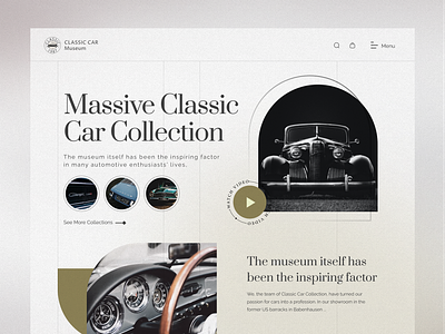 Classic Car Collection Web UI/UX branding classic classic car clean ui creative design landingpage trend ui user experience user interface ux webdesign