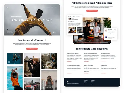 Capped - Online Learning Platform adobexd branding creative design landing page minimal minimalist onepage ui uiux ux website