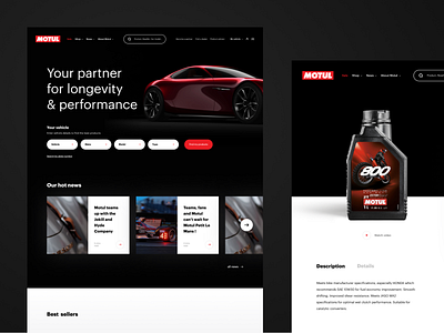 Automotive Web Experience agency auto automotive car design ecommerce idean interface luxury moto oil premium selector ui user user experience user interface ux web webdesign