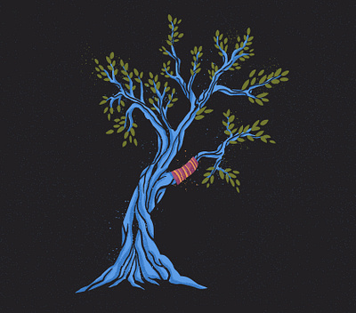 Olive Tree design illustration trees