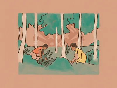 Illustration for 'Power up!' by PODER Colorado ✦ 3 of 5 colorado drawing forest illustration nature procreate