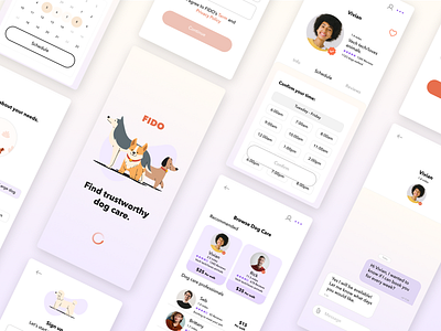 FIDO Dog Walking App: Product Design Case Study app product design ui ux