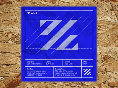 Logo Blueprint Series | ZEA Realty branding design graphic design icon illustration logo typography vector