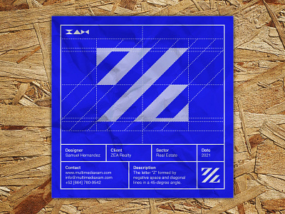 Logo Blueprint Series | ZEA Realty branding design graphic design icon illustration logo typography vector