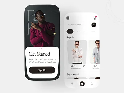 E-Commerce App app black branding cart dark delivery app design eccomerce ecommerce app fashion flat minimal minimalist shopping store ui uidesign uiux ux web