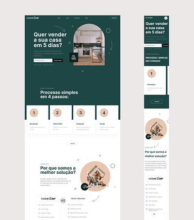 Homezap- Proptech Landing page landingpage mobile realestate website