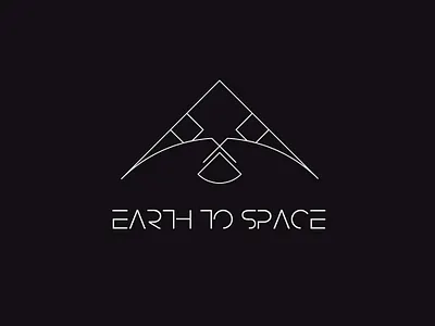 Earth To Space business logo company logo earth to space illustration logo