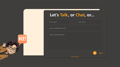 Contact Me Form design ui