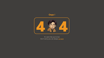 404 Page not found design ui