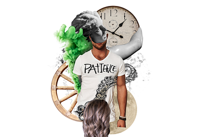 Patience art design illustraion poster