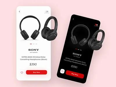 Interaction design (Light/Dark Mode) app ui design uiux