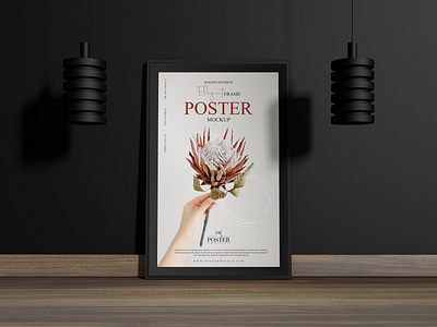 Interior Frame Poster Mockup Free poster mockup free