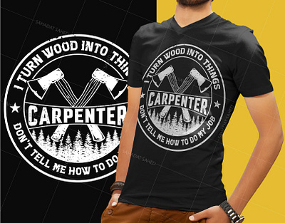 Carpenter T-shirt Design carpenter carpenter t shirt custom tshirt graphic design t shirt design tshirt