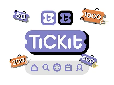 Tickit Case Study app design brand branding case study design graphic design illustration logo logo design ui ux uxui uxui design vector